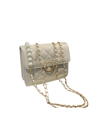 Pearl Chain Crossbody Bag